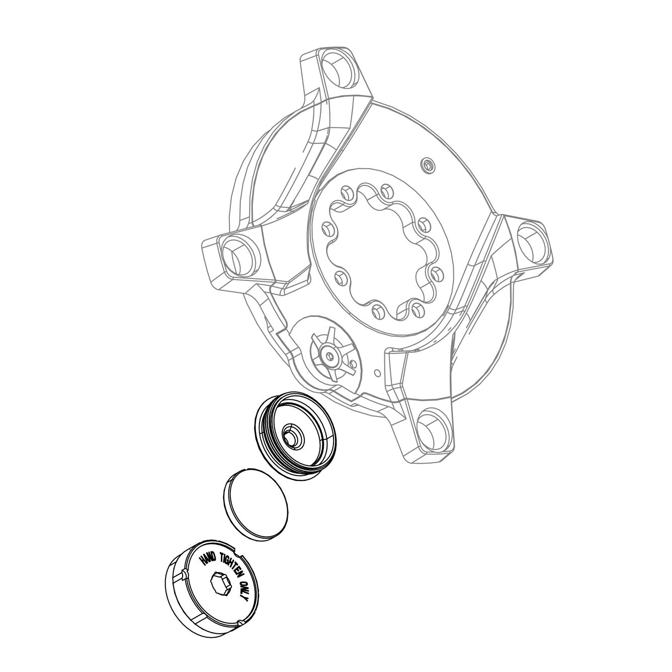 SRAM Spare - Powermeter Crank Arm Bolt Kit And AXS Cover Plug Drive Side