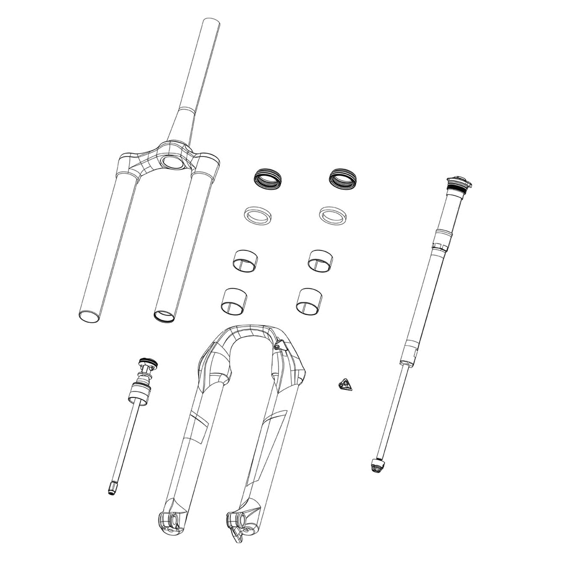 RockShox Upper Tube Upgrade Kit Boxxer D1(2024+)