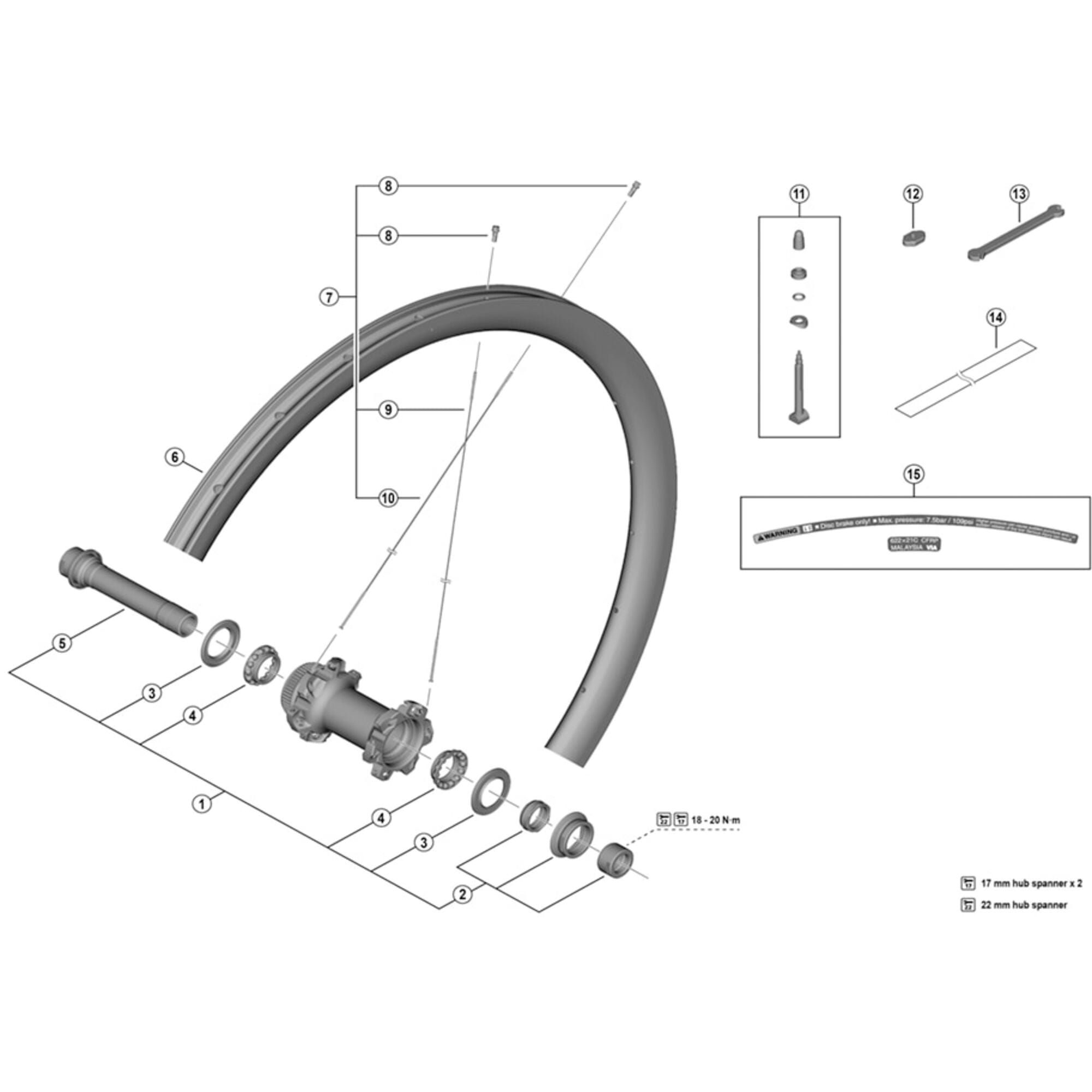 Shimano WH-R9270-C36-TL-F right hand spoke, 280.5 mm
