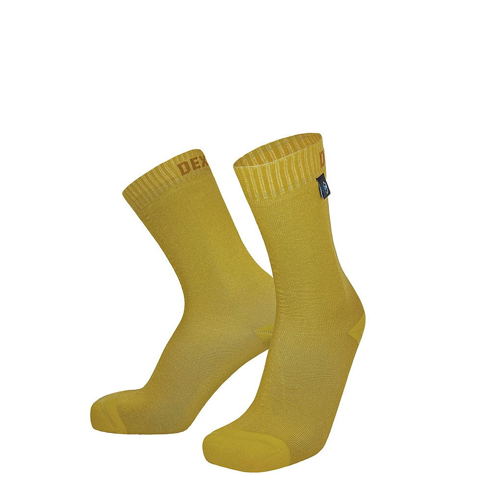 Thumbnail: Dexshell Ultra Thin Crew Socks Sunset Yellow M