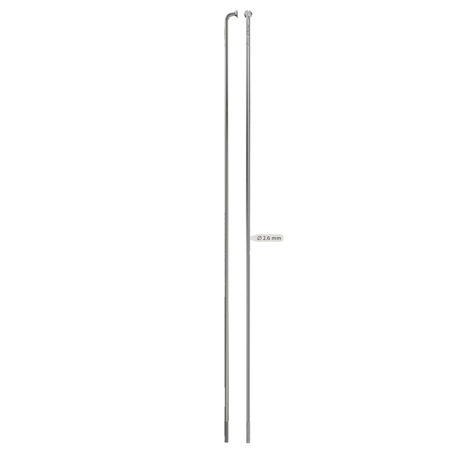 Sapim Leader 12g Silver J-Bend Spokes