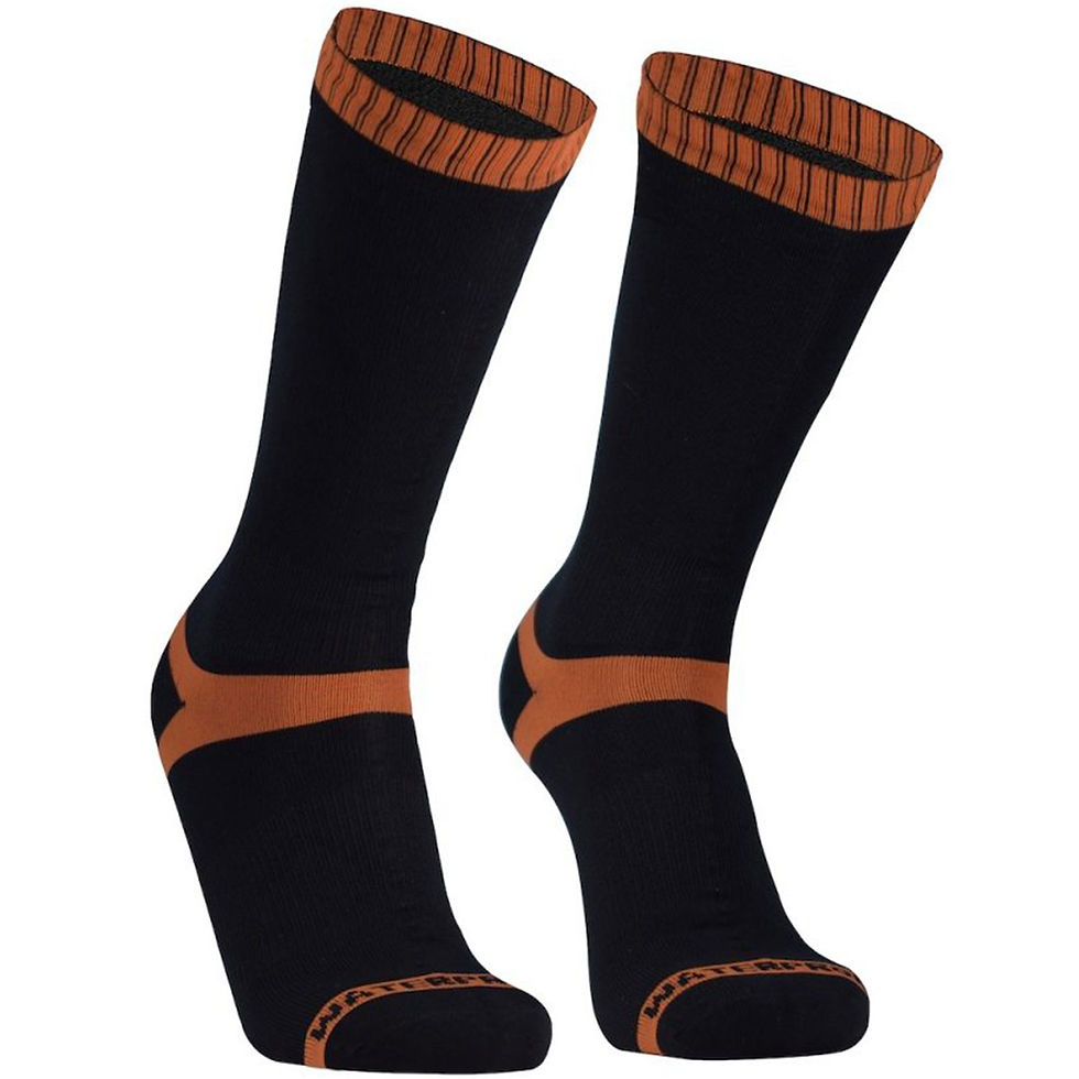 Thumbnail: Dexshell Hytherm Pro Socks Black Tangelo stripe