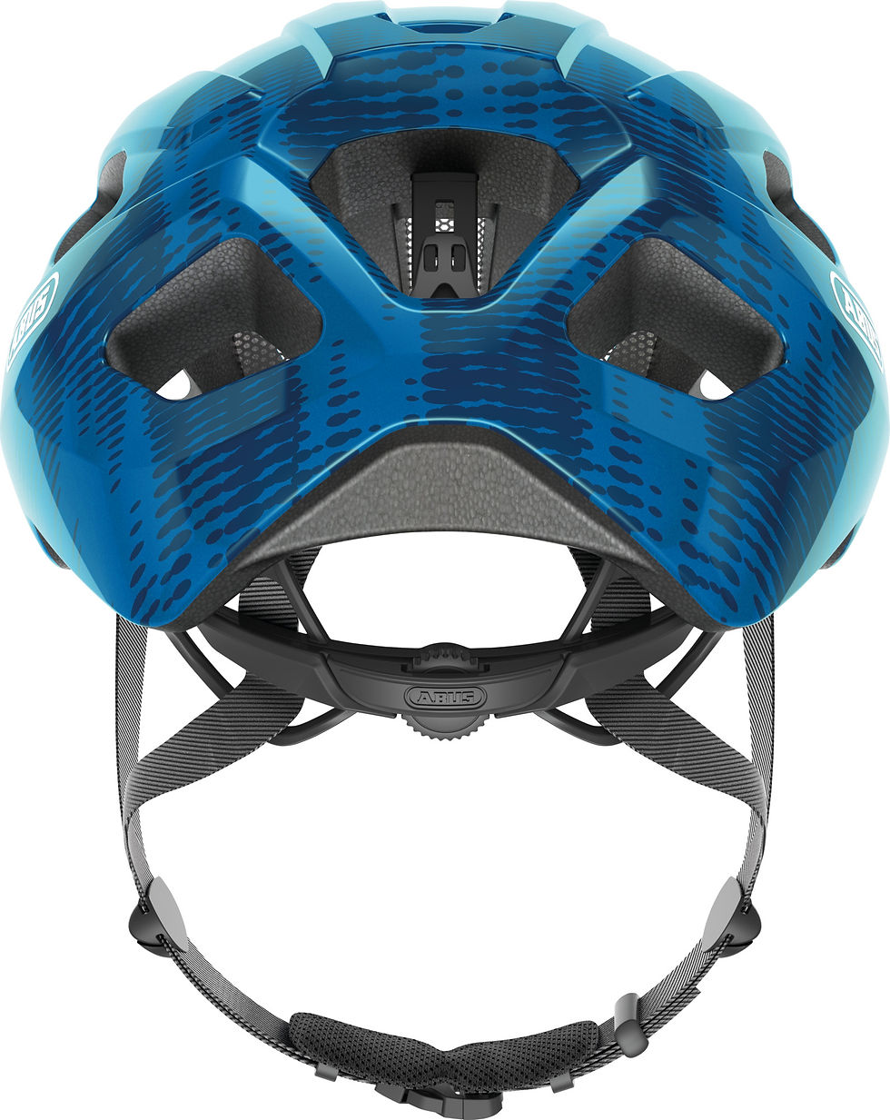 Thumbnail: ABUS Macator Steel Blue Road Cycling Helmet with Bug Mesh