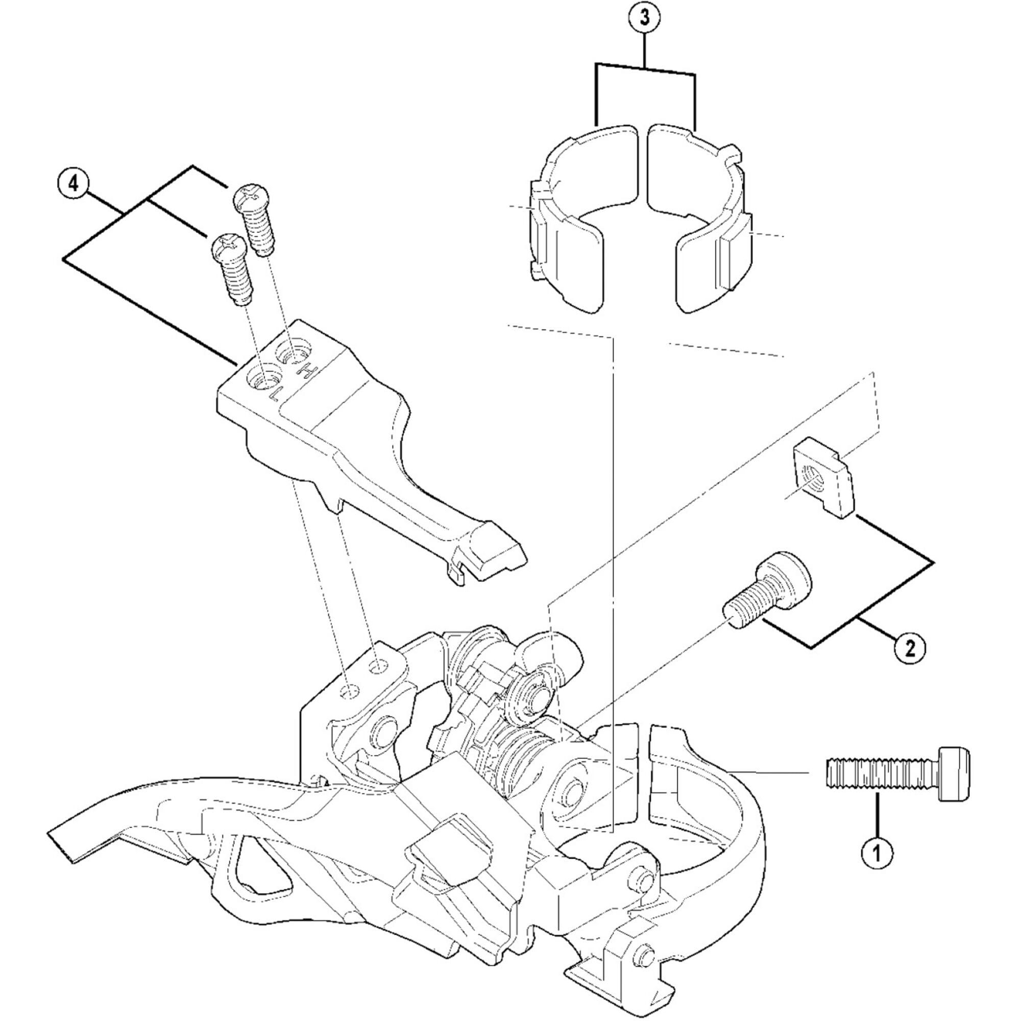 Shimano FD-M430 clamp band adapters for