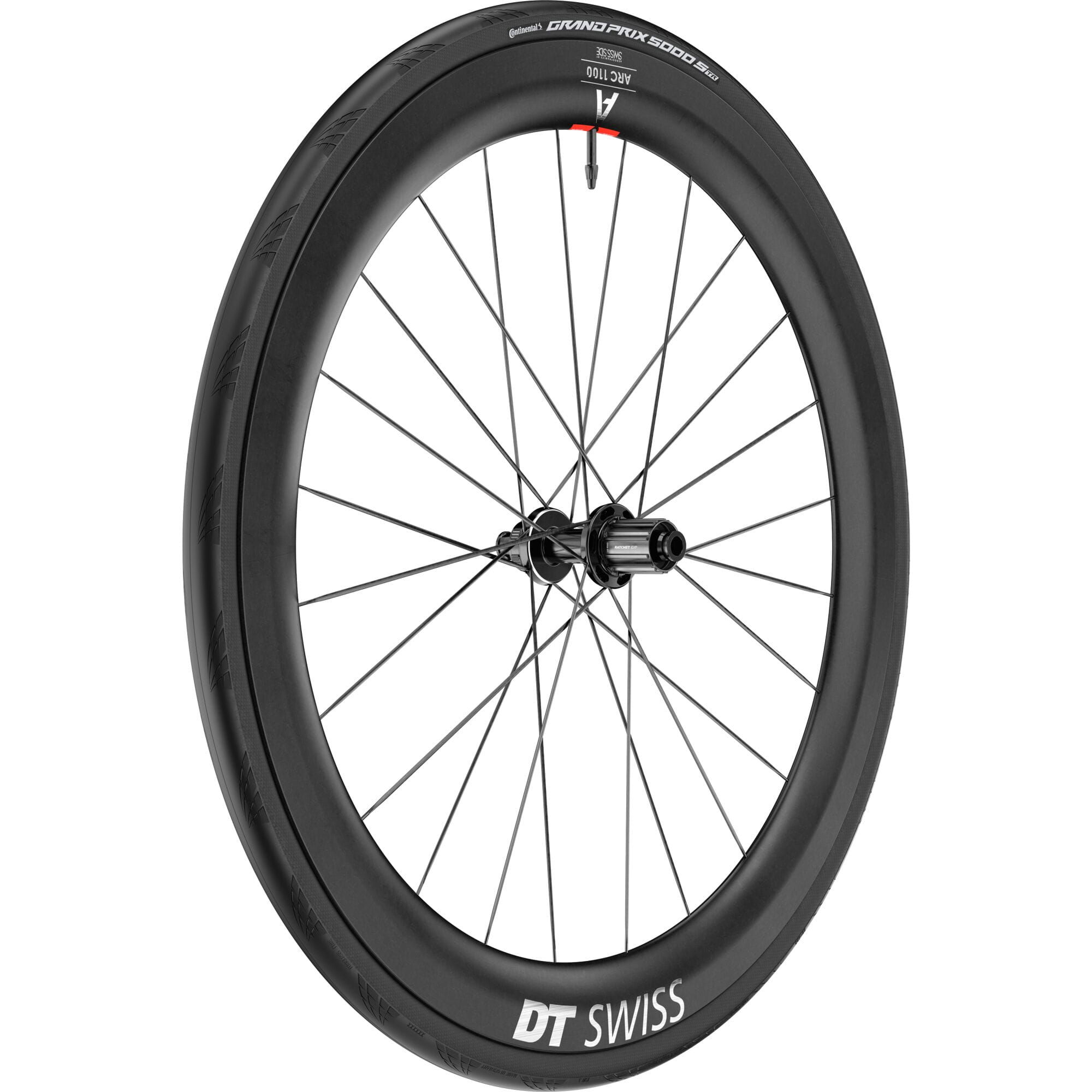 DT Swiss ARC 1100 DICUT disc brake WTS, carbon clincher 55 x 22 mm rim, rear