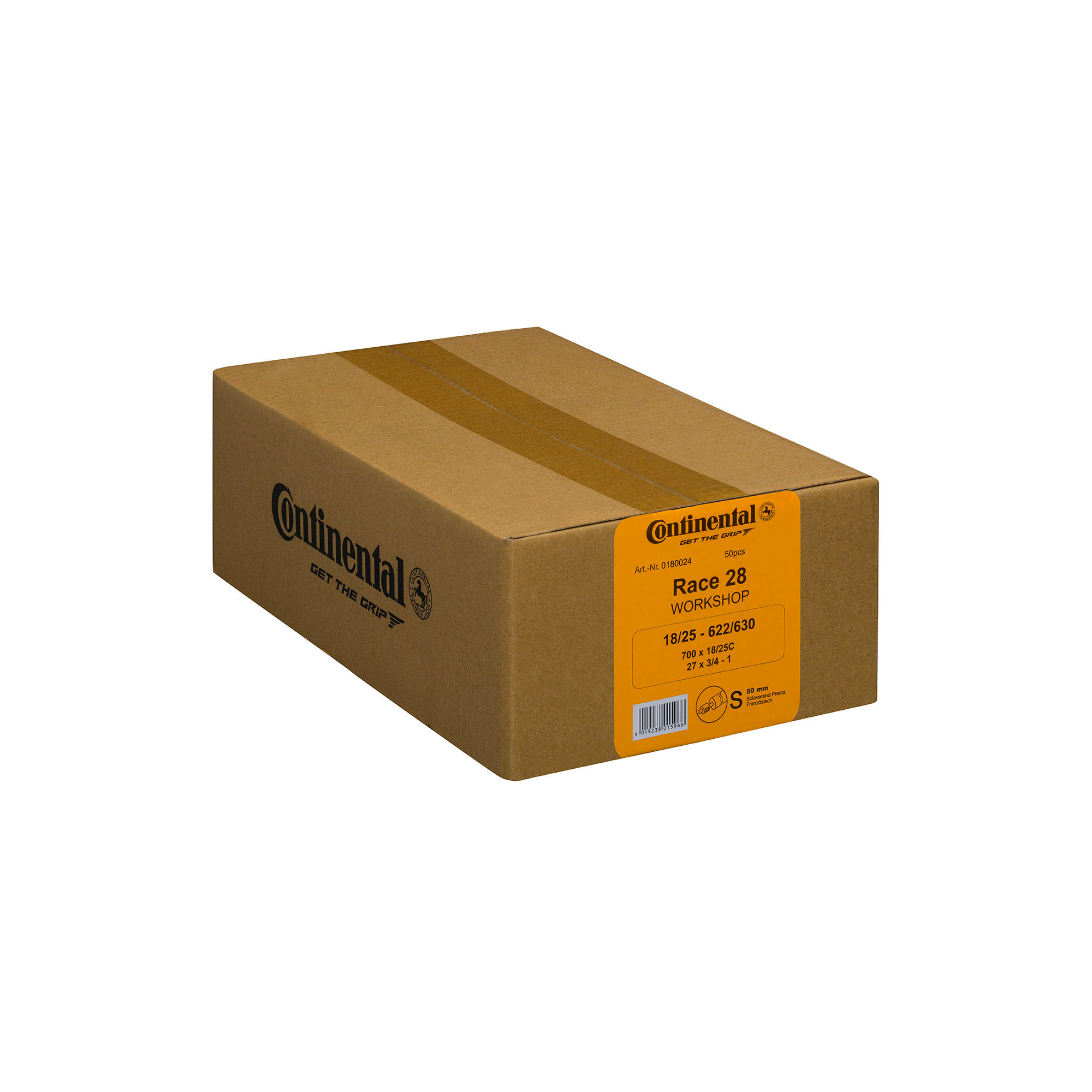 Continental Workshop Tubes - Presta 80mm Valve 50pcs