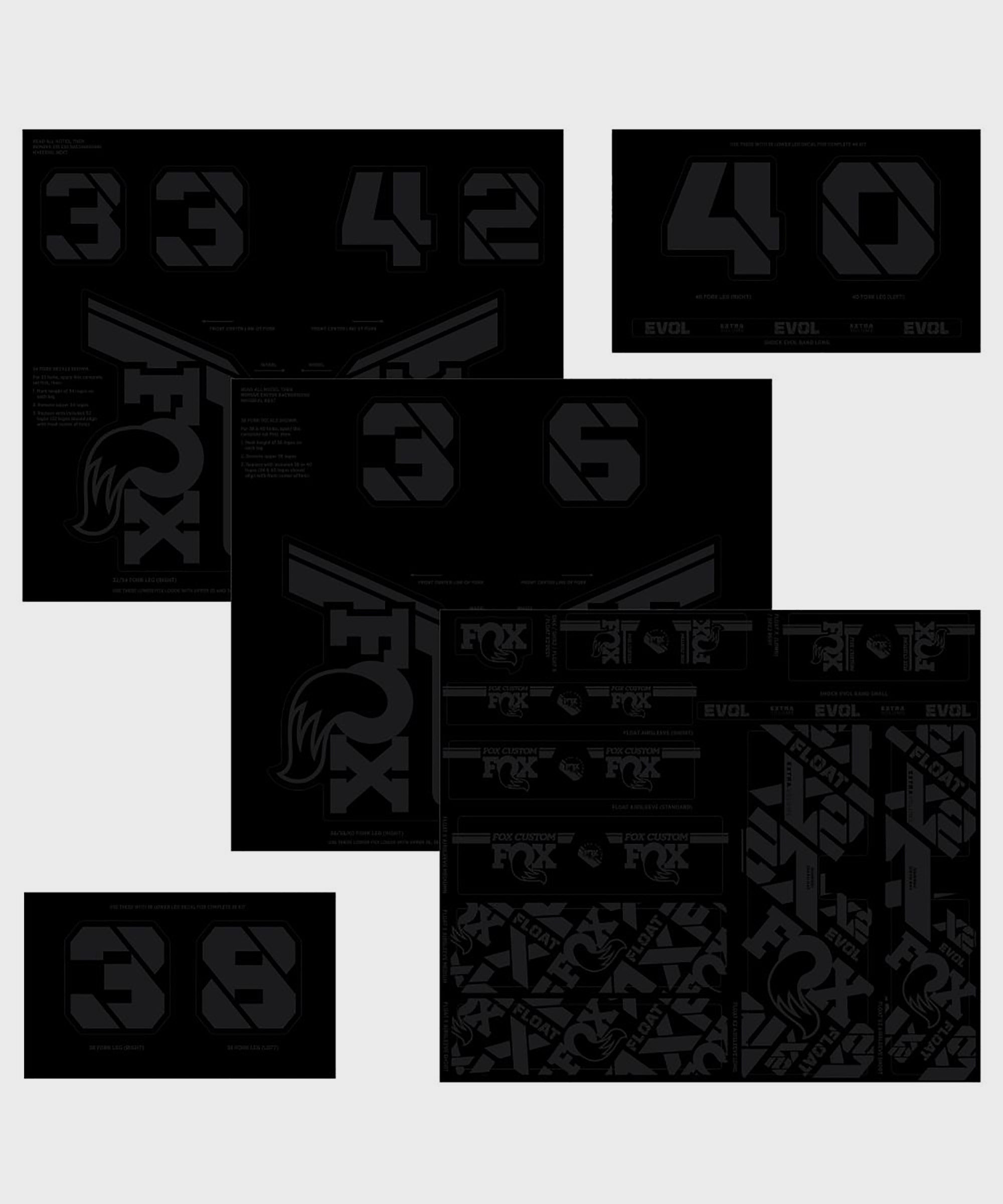 FOX Fork & Shock AM Custom Decal Kit 2021