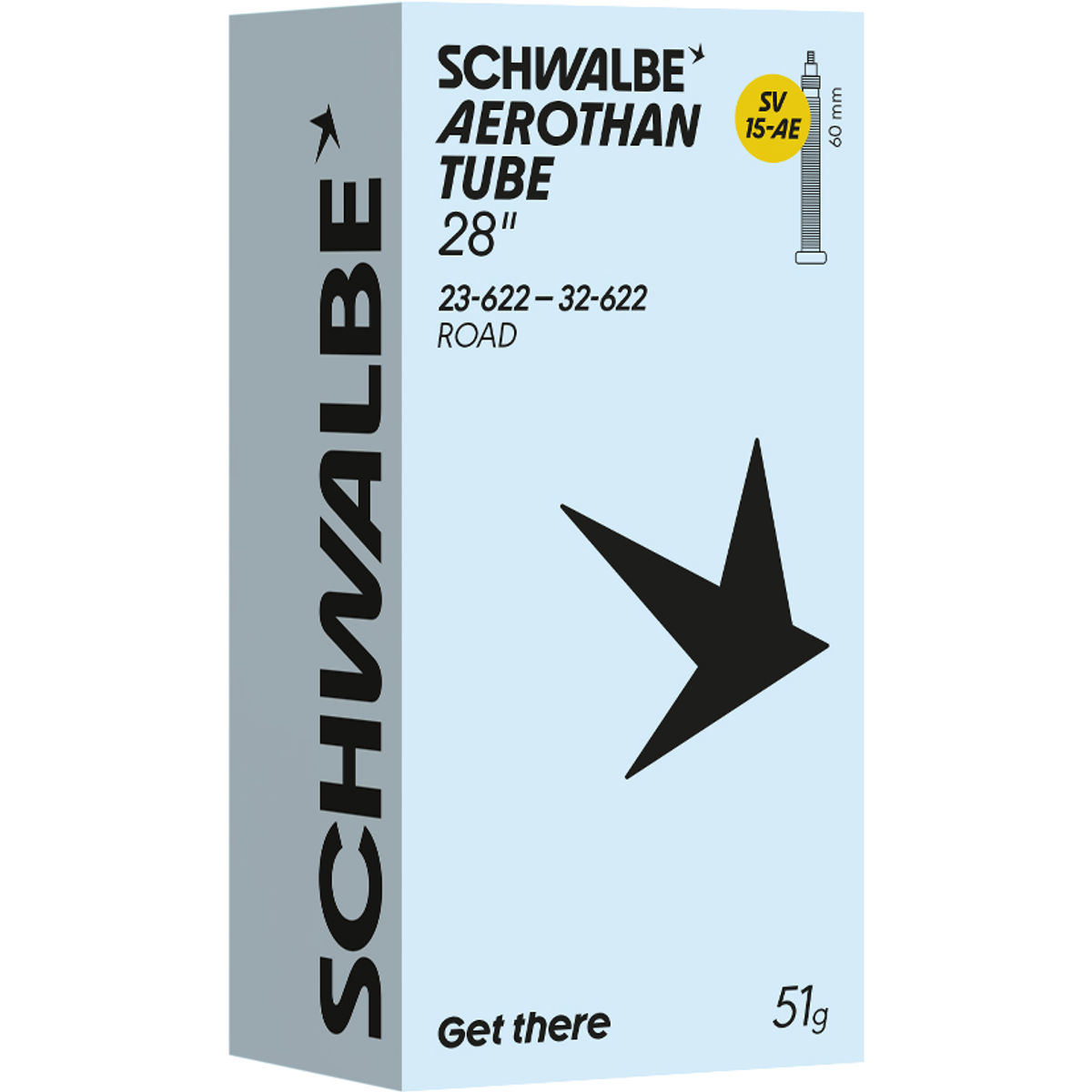 Schwalbe SV15-AE 60mm 700 x 23/32mm Aerothan TPU Presta Tube
