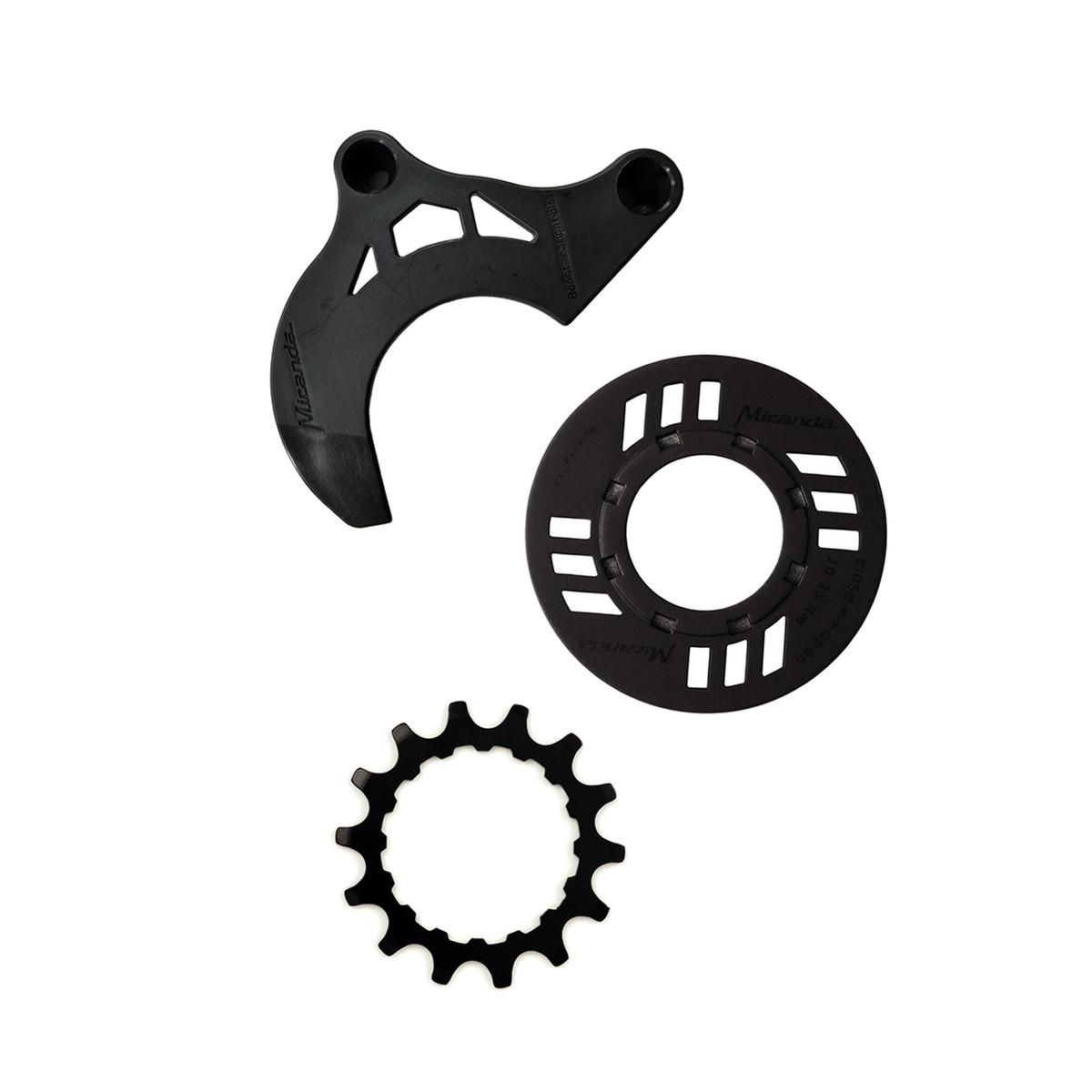 Chainguard-set for e-bike incl. chainring 14 teeth andchainguide, black (BDU2XX)
