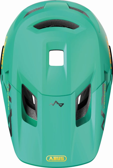 Thumbnail: ABUS YouDrop FF Kids Full Face Mountain Bike Helmet Sage Green