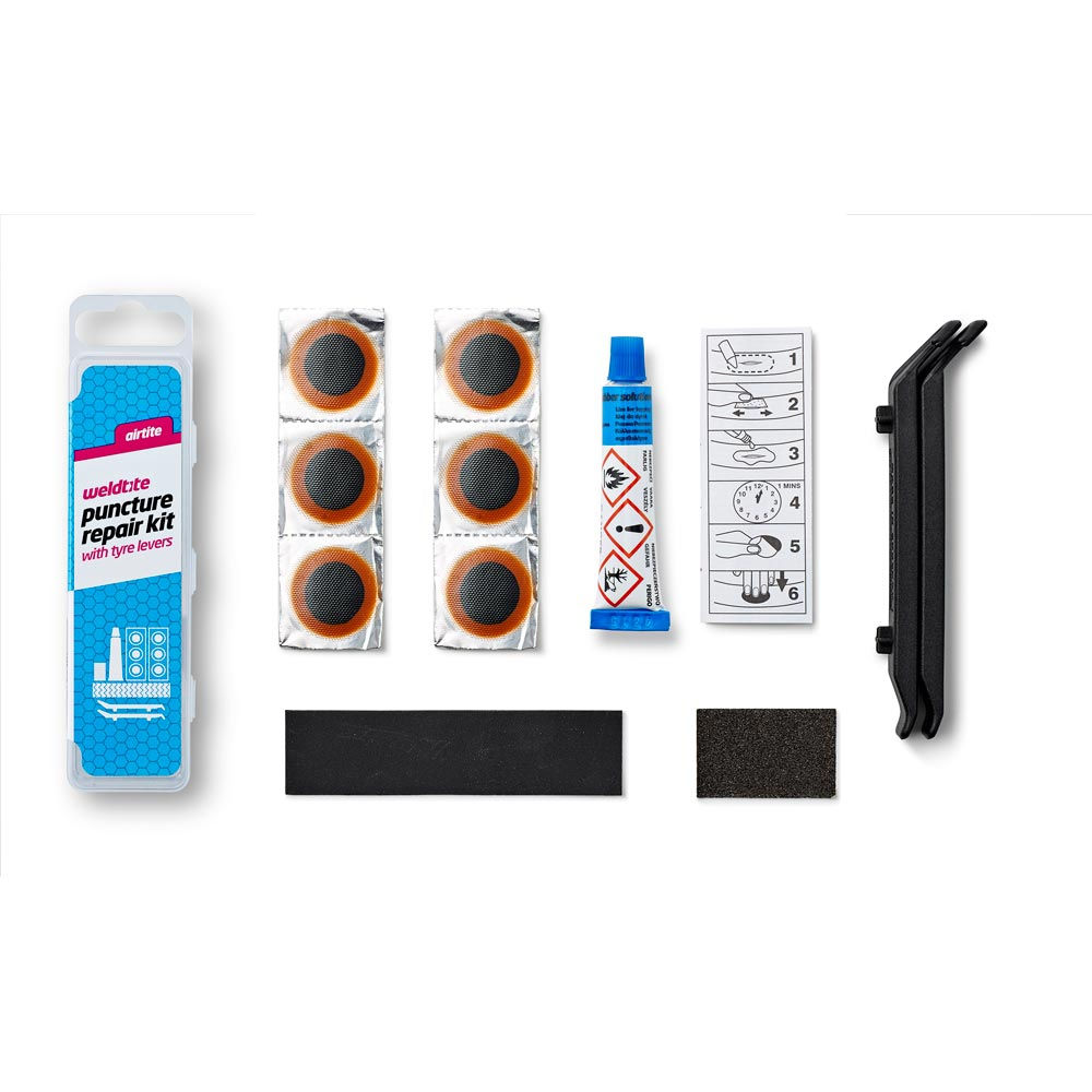 Weldtite AirTite Puncture kit with tyre levers