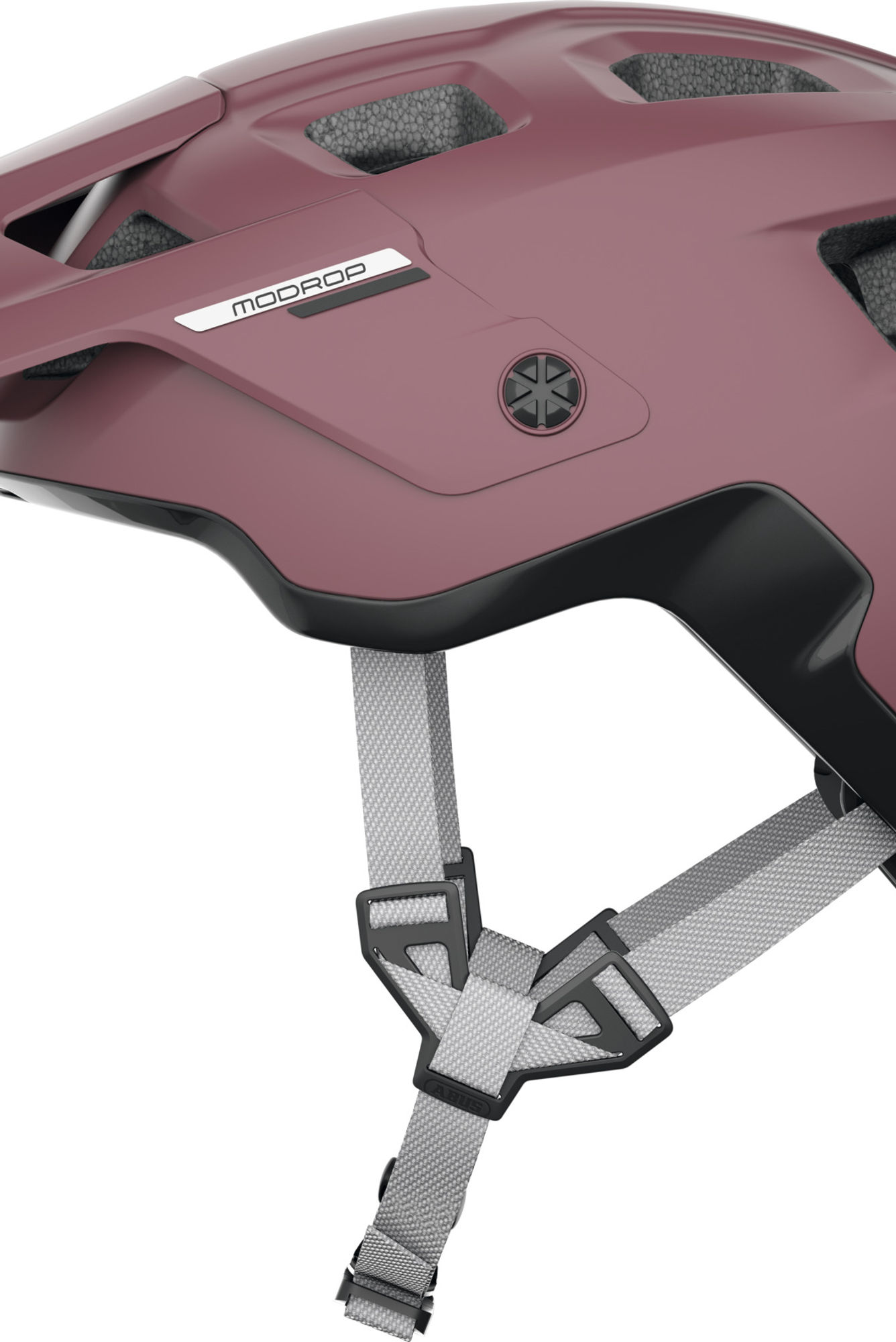 ABUS MoDrop MTB Helmet in Blush Red