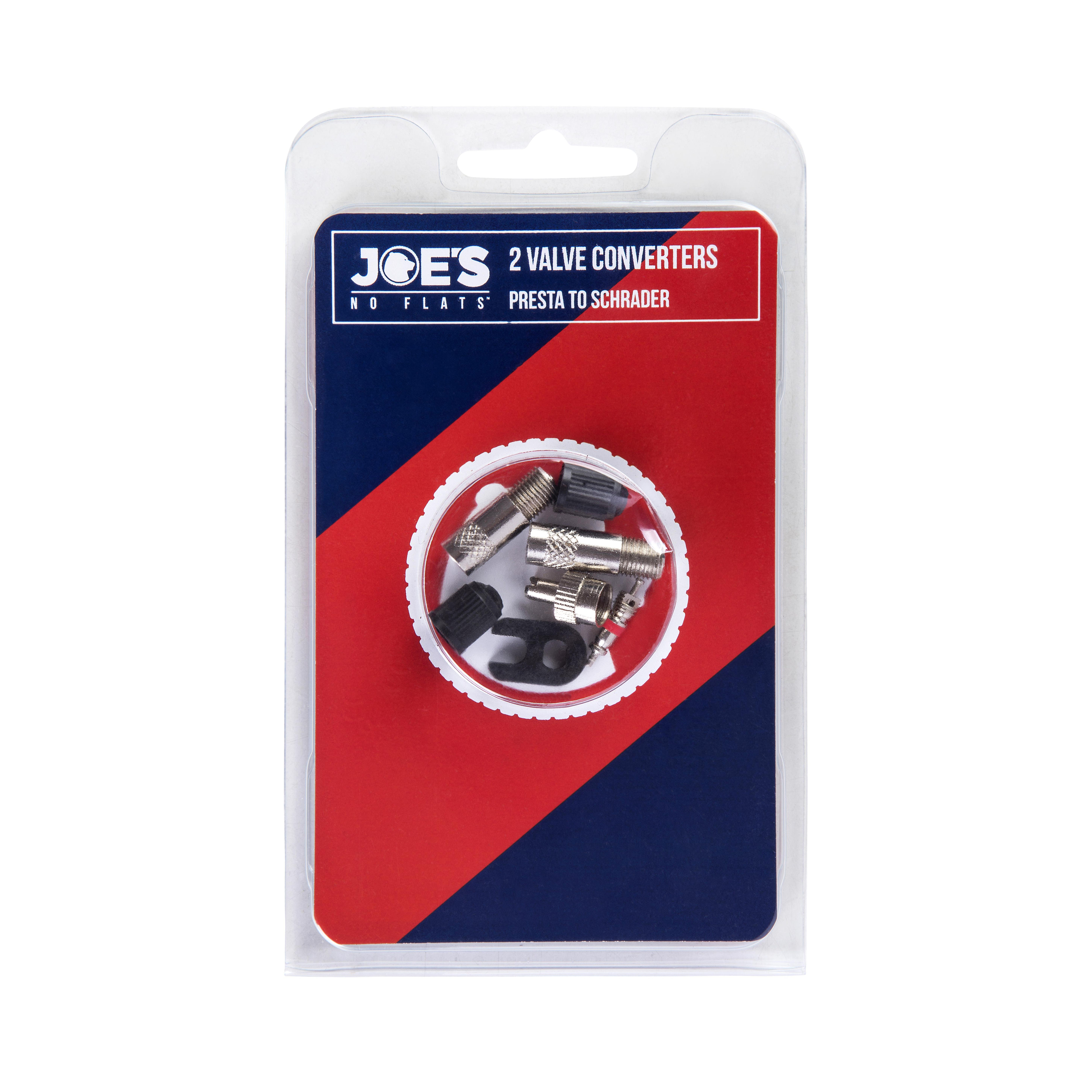 Joe's No Flats Valve Converters Presta to Schrader (Pair)
