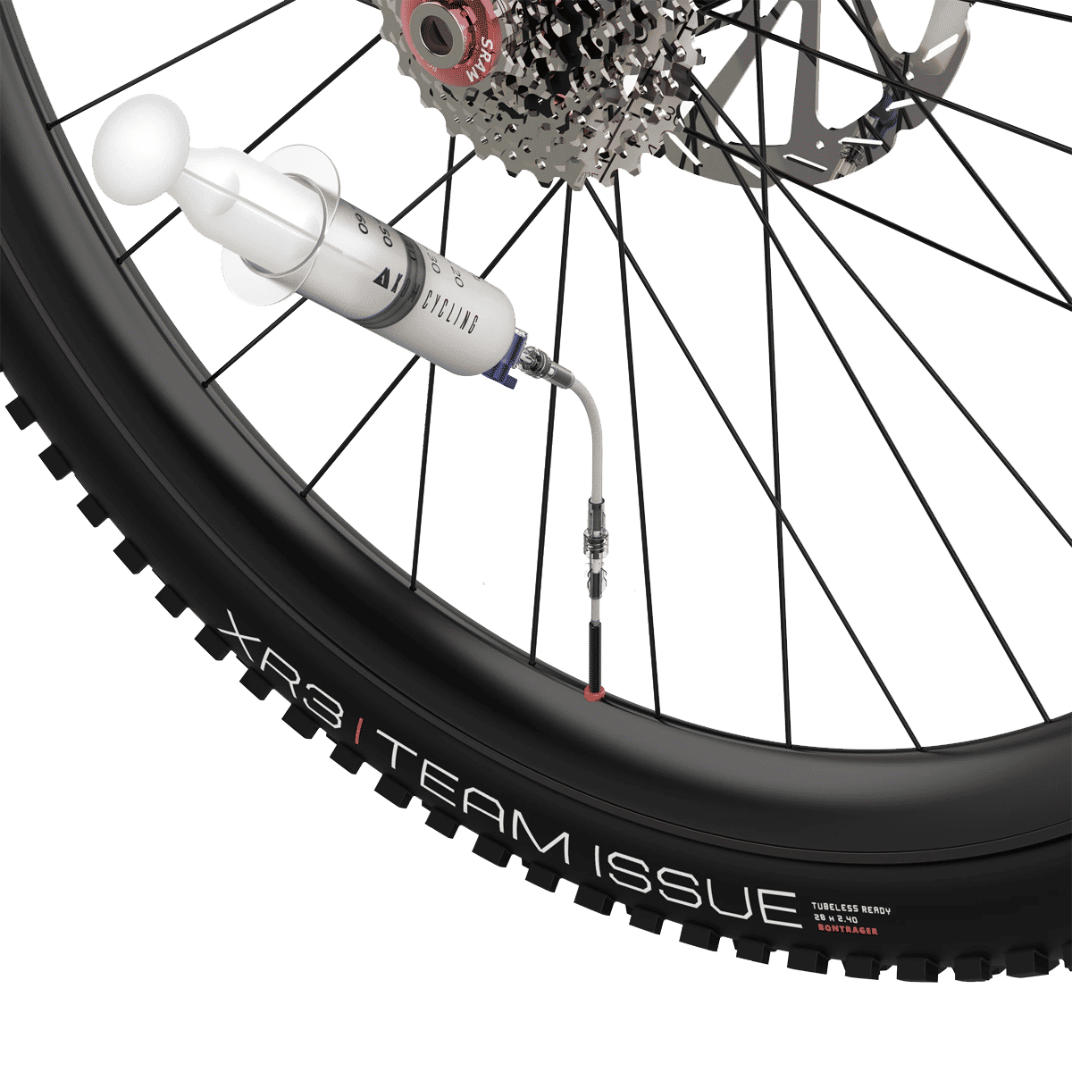 KOM Tubeless Tyre Sealant Injector