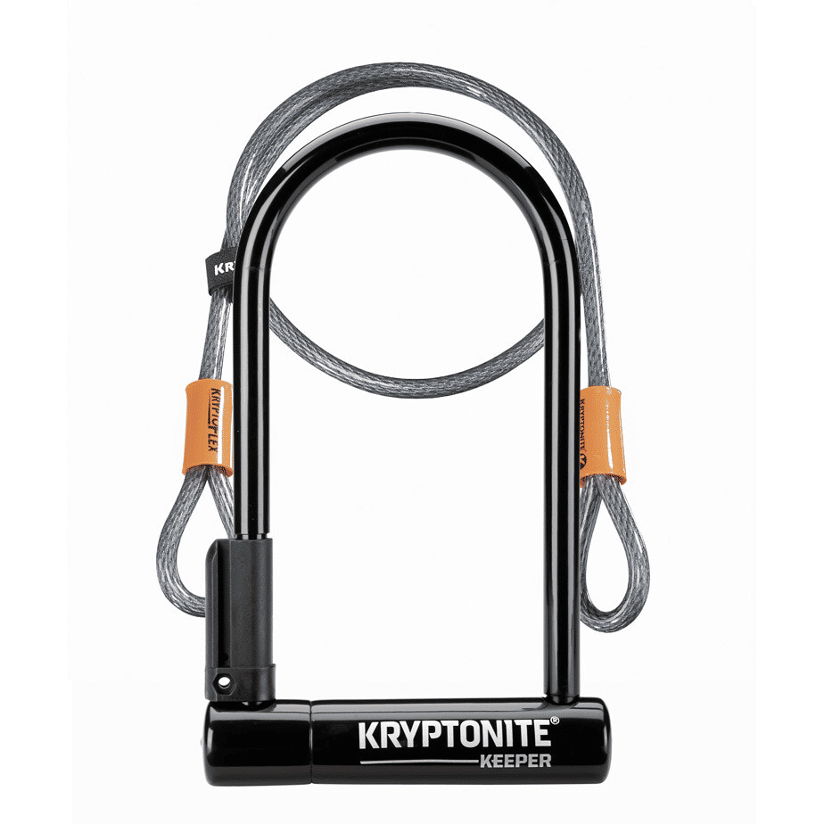 Thumbnail: Kryptonite Keeper 12 Standard U-Lock with 4 foot Kryptoflex cable Sold Secure S