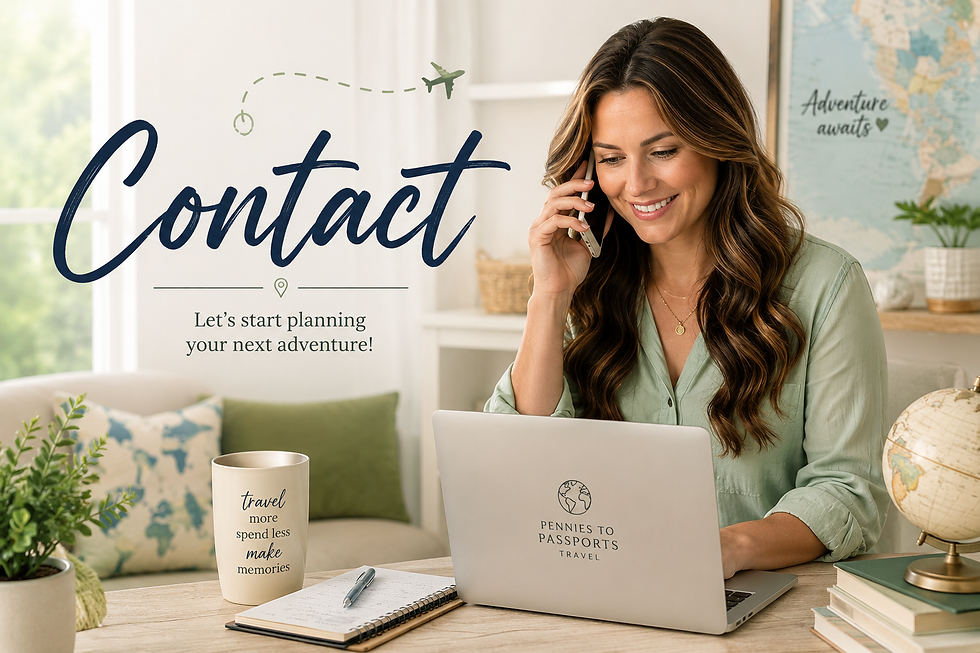 travel advisor booking vacation on laptop