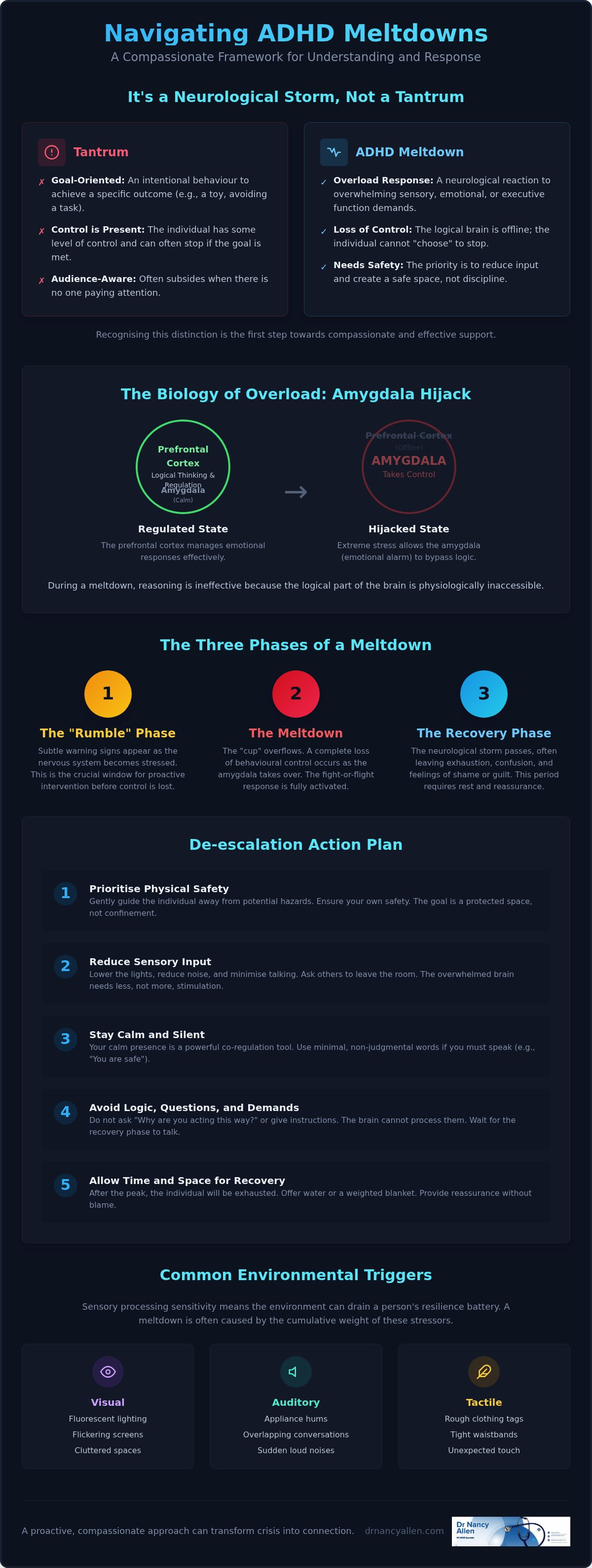 Action plan for meltdowns