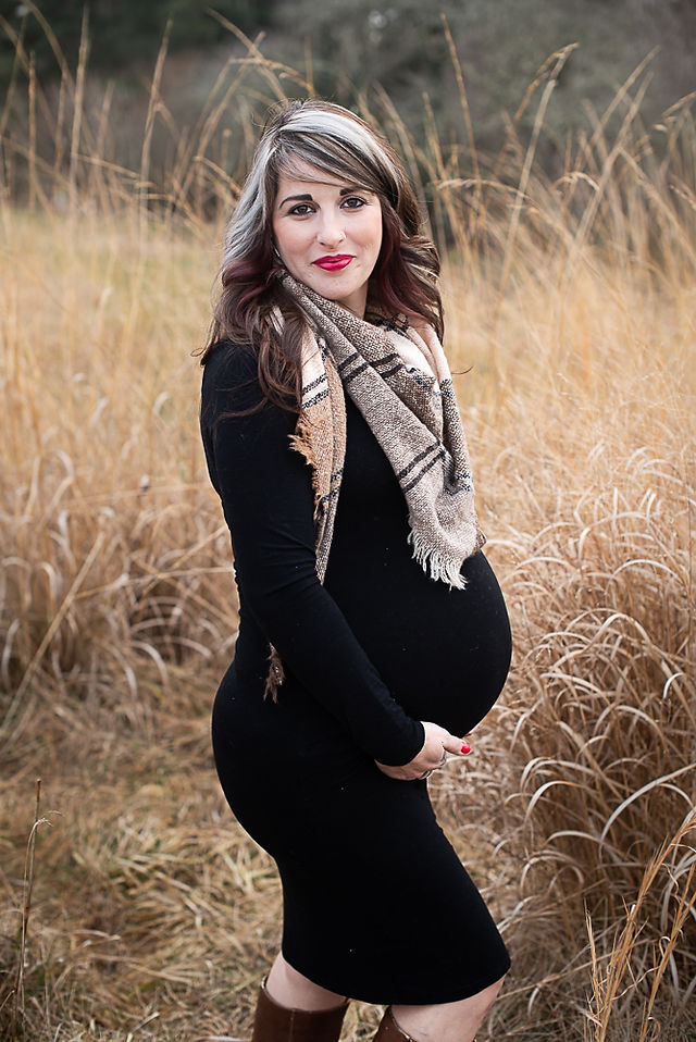 Maternity, Photography, Newborn Photographer, family photographer, tall grass winter, mini session, pregnancy, baby bump, 38 weeks, pregnant, Full term, black dress, scarf, silver hair,  maternity posing ideas, mom, motherhood, 