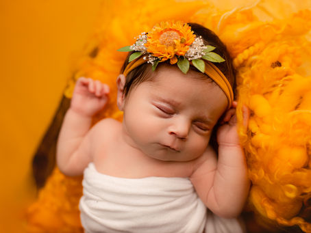 Bold and Colorful Newborn Session