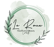 Green leaf circle with Le Roux Health and Beauty