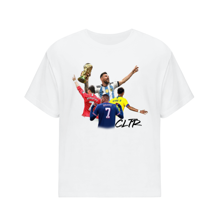 Thumbnail: Messi, Ronaldo, Mbappé, Neymar Graphic Tee