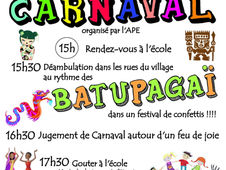 CARNAVAL le 11 avril à 15h