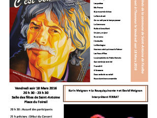 Soirée Ferrat avec le Club Espoir le 18 Mars