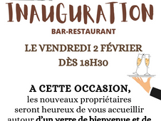 Inauguration du Bar-Restaurant à La Croix-Blanche