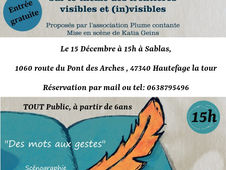 Spectacle « Des mots aux gestes » 