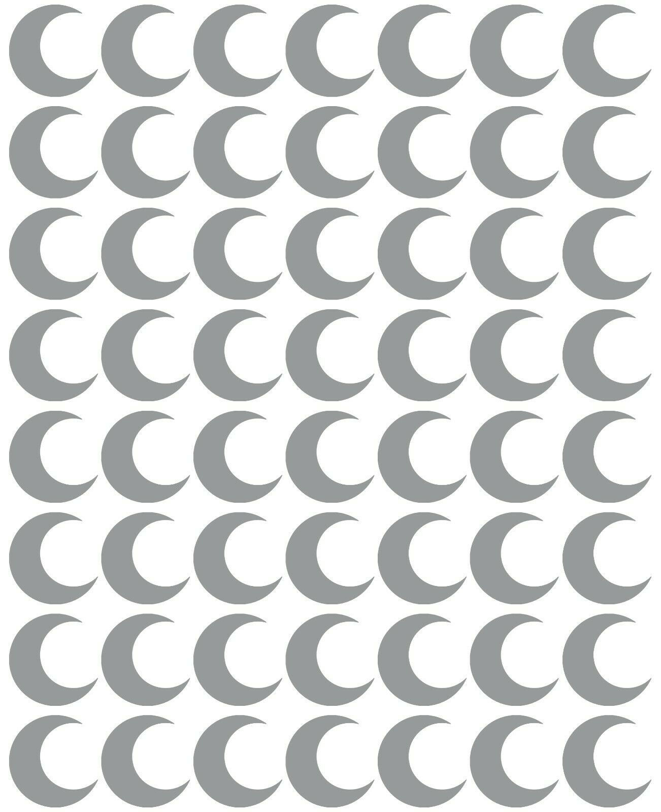 Small Vinyl Crescent Moon Shaped Vinyl Stickers
