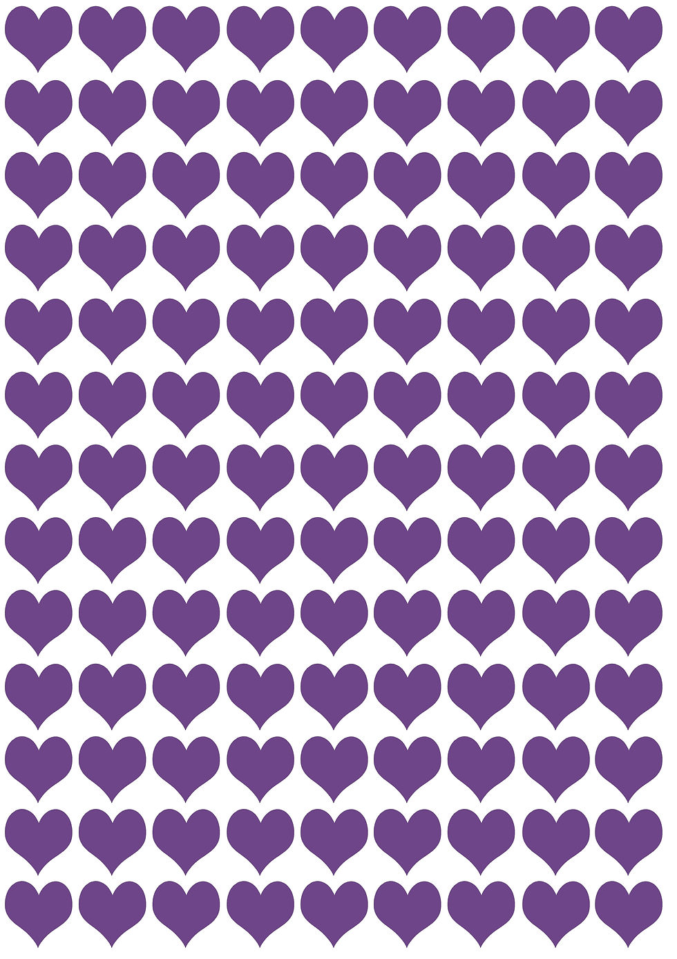 Thumbnail: Small Vinyl Heart Shaped Vinyl Stickers