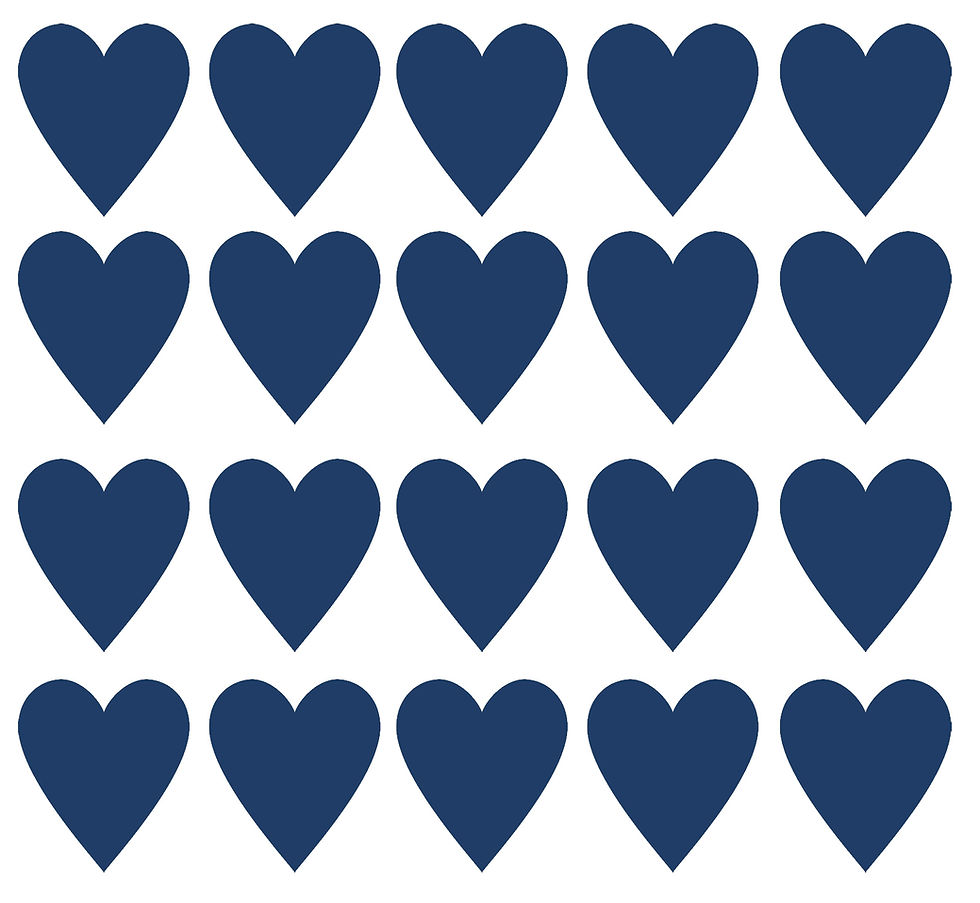 Thumbnail: 20 x Vinyl Heart Shaped Stickers, Playing Cards
