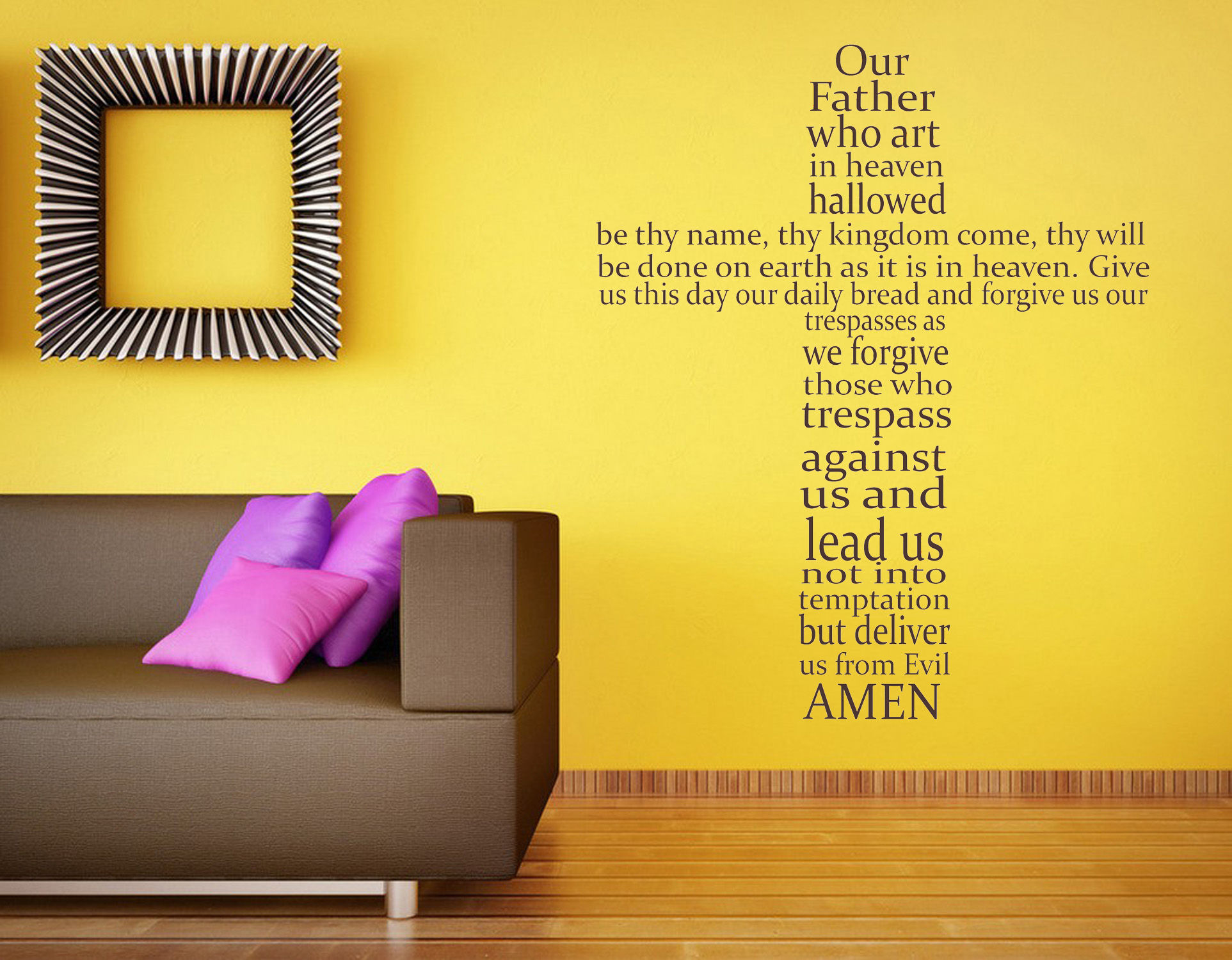 The Lord's Prayer Bible Verse Quote, Traditional Wording