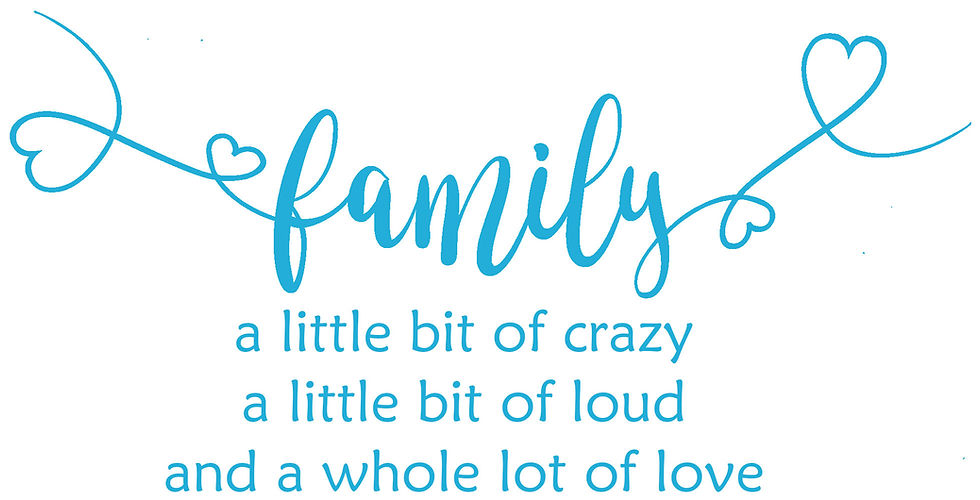 Thumbnail: Family, a little bit of crazy, a little bit of loud, a whole lot of Love