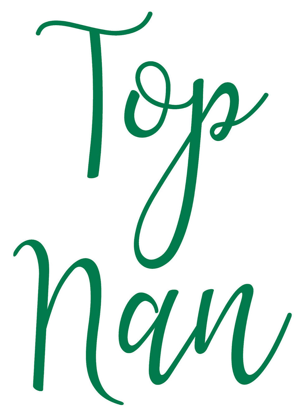 Thumbnail: Top Nan, Vinyl Glass Sticker