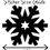 Thumbnail: 20 x Vinyl Snowflake Shaped Stickers