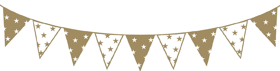 Thumbnail: Bunting Vinyl Wall Sticker, with Stars