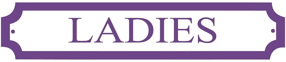 Thumbnail: Ladies - Bathroom, Toilet Vinyl Sticker, Decal Sign