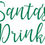 Thumbnail: Santa's Drink Vinyl Glass Sticker, Christmas Eve, Father Christmas