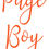 Thumbnail: Page Boy Vinyl Glass Sticker