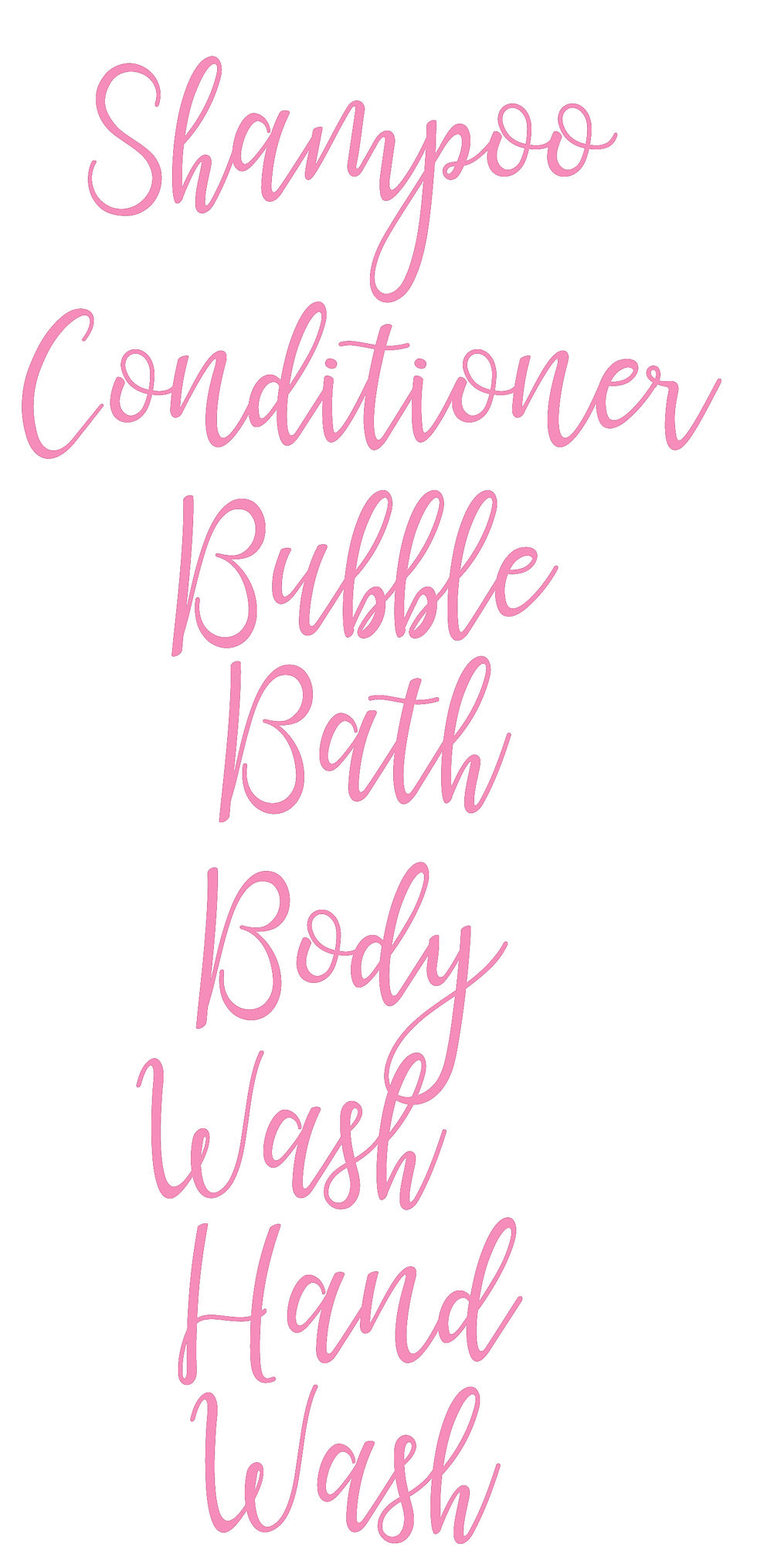 Thumbnail: Bathroom Stickers - set of 5 x Stickers for Reusable Pump Bottles/Containers