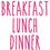 Thumbnail: Breakfast, Lunch, Dinner - set of 3 x Stickers for Food Storage/Containe