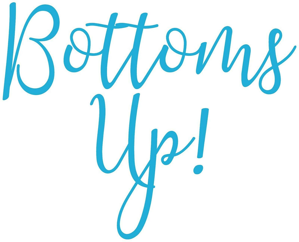 Thumbnail: Bottoms Up, Vinyl Glass Sticker