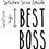Thumbnail: Best Boss, Vinyl Glass Sticker