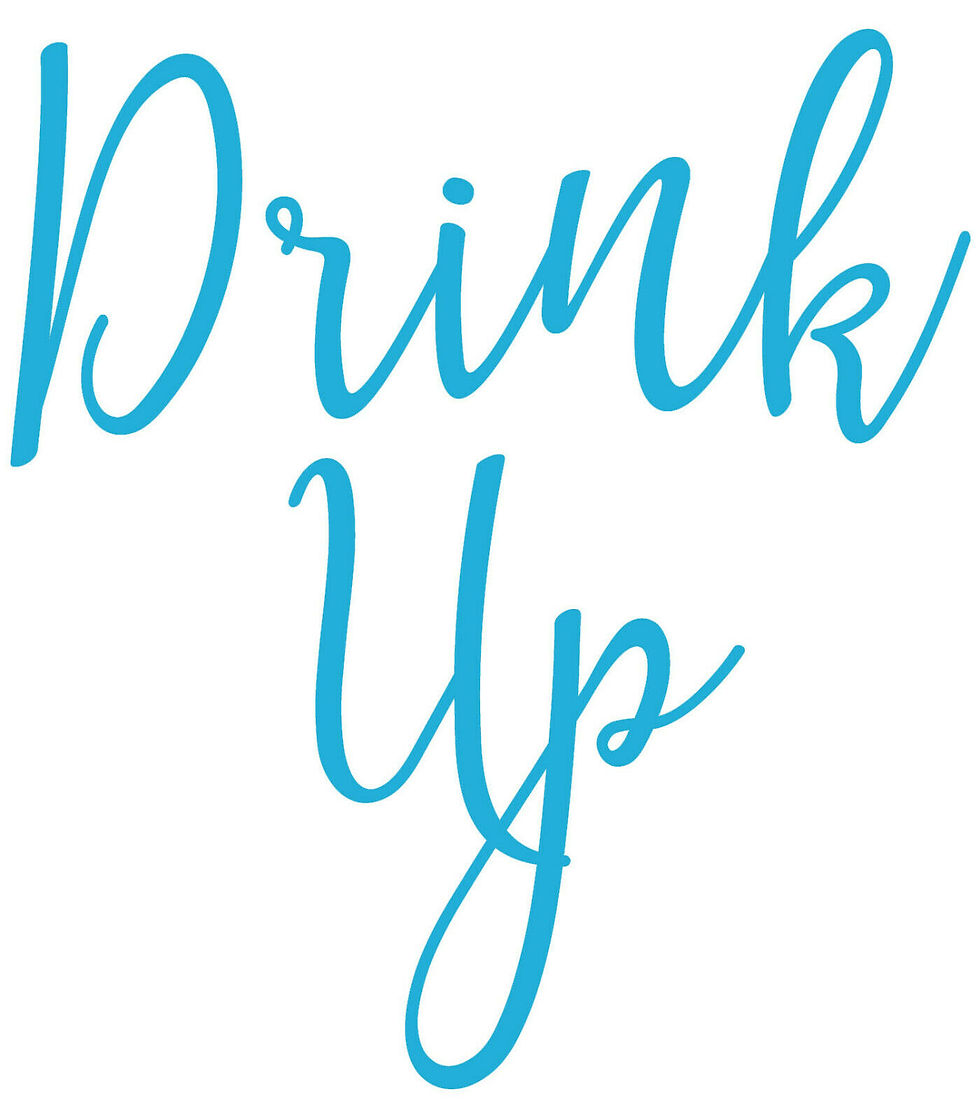 Thumbnail: Drink Up, Vinyl Glass Sticker