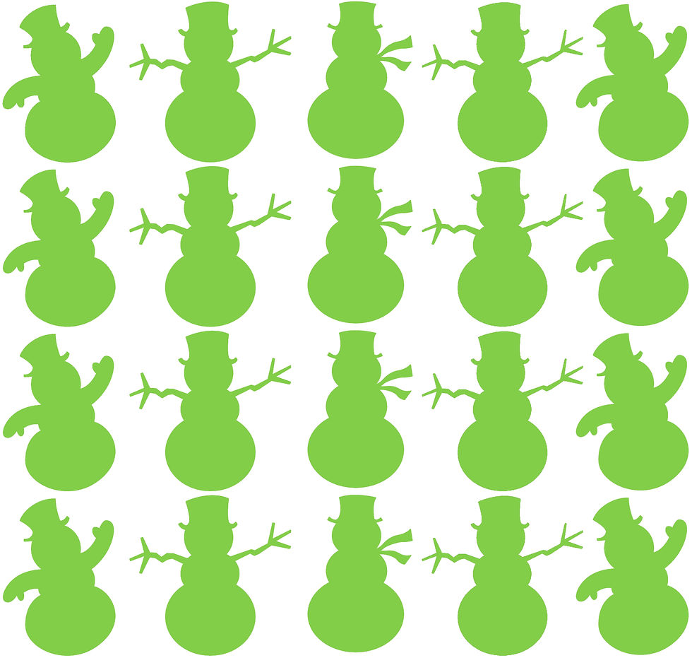 Thumbnail: 20 x Vinyl Snowman Shaped Stickers