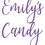 Thumbnail: Personalised name, Candy Vinyl Transfer Label for Jars, Tins, Containers