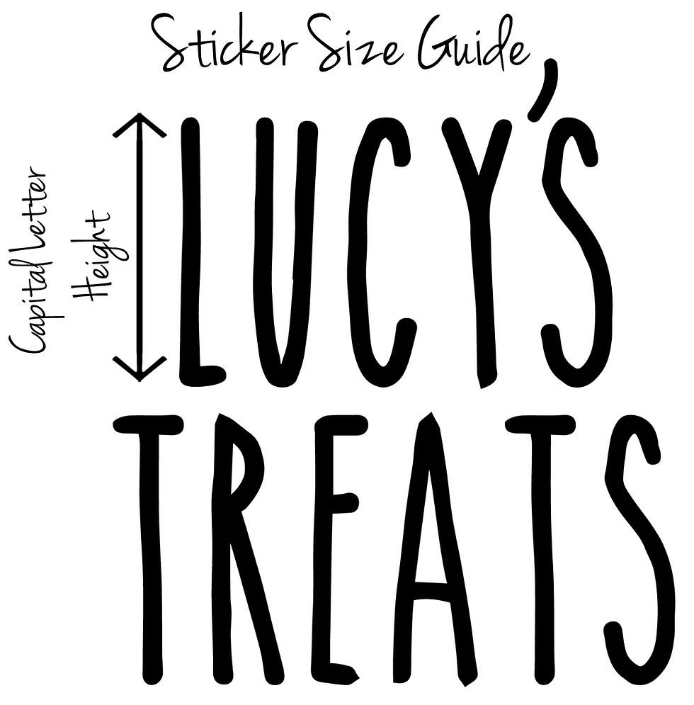 Thumbnail: Personalised name, Treats Vinyl Transfer Label for Jars, Tins, Container