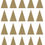 Thumbnail: 20 x Vinyl Isosceles Triangle Shaped Stickers