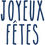 Thumbnail: Joyeux Fêtes Vinyl Glass Sticker